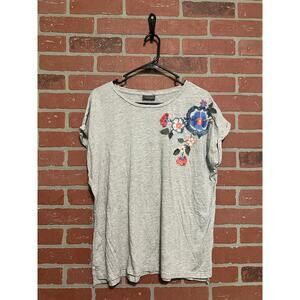 Yessica Floral Short Sleeve Top - L